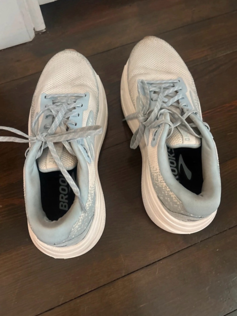 Brooks Women's Pale Blue Mesh Running Shoes - Picture 5 of 7